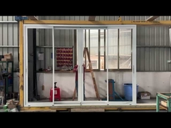 Szklane drzwi przesuwne z balkonu, ze stopem aluminium, w stylu francuskim, czarne