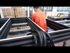 Szczupłe drzwi przesuwne z aluminium 2 mm Horyzontalny ramy otwierające drzwi przesuwne ze szkła