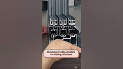 System profili aluminiowych do okna przesuwnego