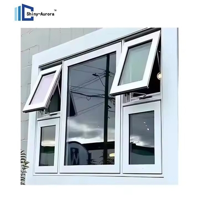 Okienka z aluminium, duże komercyjne okna.