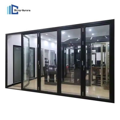 Balkonie przegrody Tempered Glass drzwi przesuwne z ramy aluminiowej