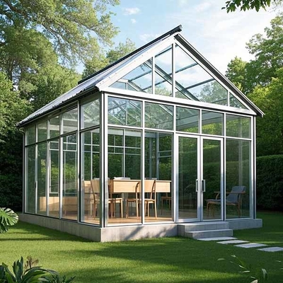 10x12 stóp pokój słoneczny ochrona UV ramka aluminiowa SunRoom podwójna izolacja szyby